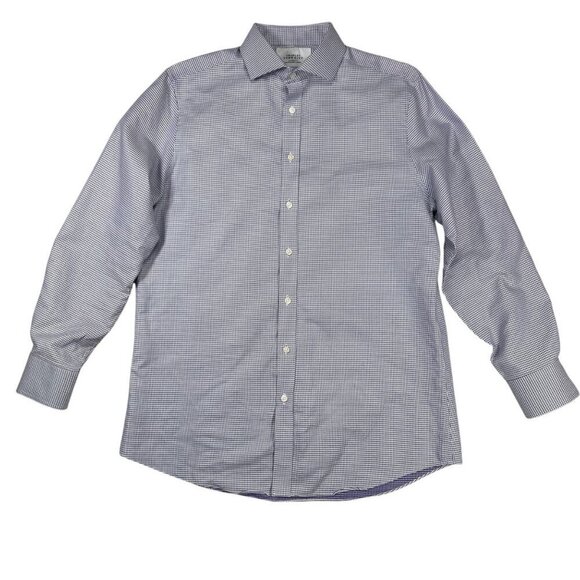 Charles Tyrwhitt Other - Charles Tyrwhitt Checkered Dress Shirt Gingham Office Business Blue White